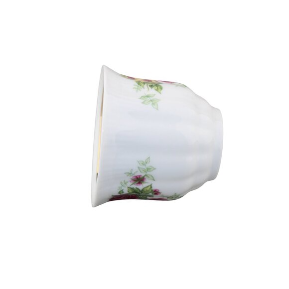 Crystal Clear English Rose Porcelain Cup & Saucer Made in Poland - Picture 4 of 17